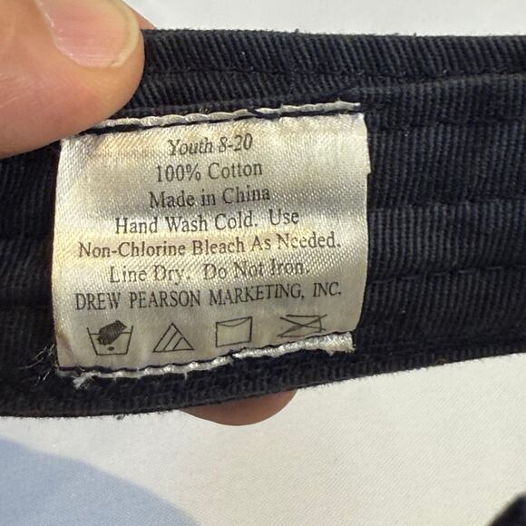 Walt Disney World Mickey Mouse Visor Hat Large Youth Adjustable Navy Blue - Picture 2 of 6